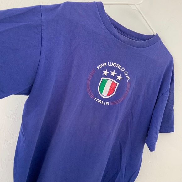 Adidas Men's Fifa World Cup Italia 2006 T-Shirt in Purple Size XL - Picture 6 of 14